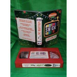 Nickelodeon SNICK Christmas 1993 VHS Red tape 90s with commercials